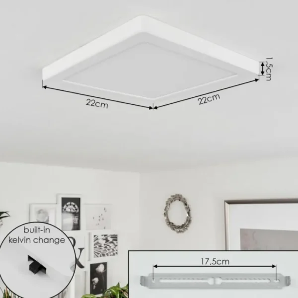 hofstein Plafonnier Canditas LED Blanc, 1 lumière* Lampes Modernes