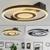 hofstein Plafonnier Canhoso LED Noir, 1 lumière* Lampes Modernes