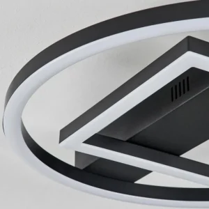 hofstein Plafonnier Canhoso LED Noir, 1 lumière* Lampes Modernes
