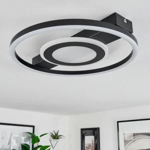 hofstein Plafonnier Canhoso LED Noir, 1 lumière* Lampes Modernes