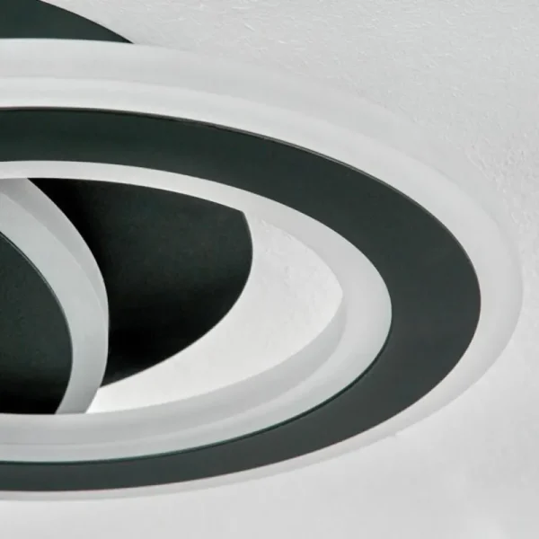 hofstein Plafonnier Casaldelo LED Anthracite, 1 lumière* Lampes Modernes