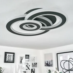 hofstein Plafonnier Casaldelo LED Anthracite, 1 lumière* Lampes Modernes