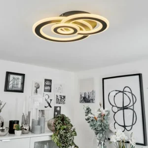 hofstein Plafonnier Casaldelo LED Anthracite, 1 lumière* Lampes Modernes