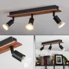hofstein Plafonnier Castillo Bois foncé, Noir, 3 lumières* Lampes Modernes