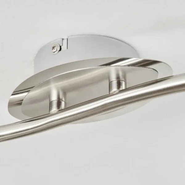 hofstein Plafonnier Chapod LED Chrome, Nickel mat, 6 lumières* Lampes En Verre