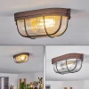 hofstein Plafonnier Chaquire Brun, Rouille, 1 lumière* Lampes En Verre