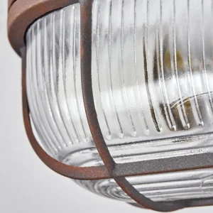 hofstein Plafonnier Chaquire Brun, Rouille, 1 lumière* Lampes En Verre