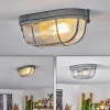 hofstein Plafonnier Chaquire Gris, 1 lumière* Lampes En Verre