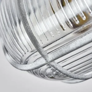 hofstein Plafonnier Chaquire Gris, 1 lumière* Lampes En Verre