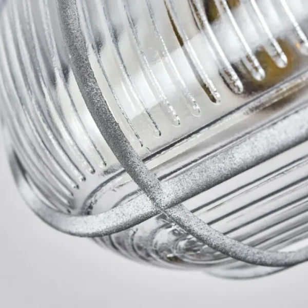 hofstein Plafonnier Chaquire Gris, 1 lumière* Lampes En Verre