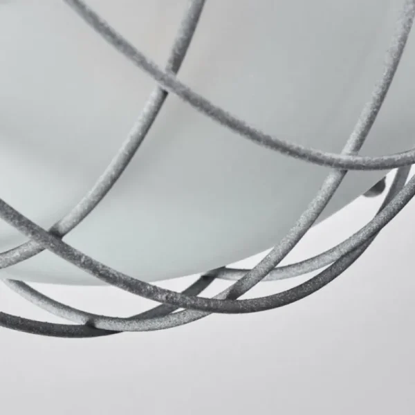 hofstein Plafonnier Coltauco Gris, 1 lumière* Lampes En Verre