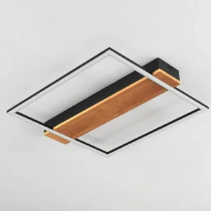hofstein Plafonnier Courceaux LED Écru, Noir, 1 lumière* Lampes Modernes