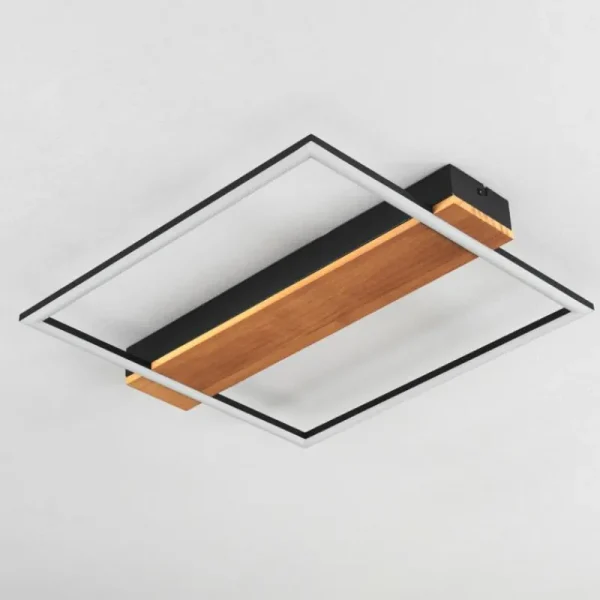 hofstein Plafonnier Courceaux LED Écru, Noir, 1 lumière* Lampes Modernes