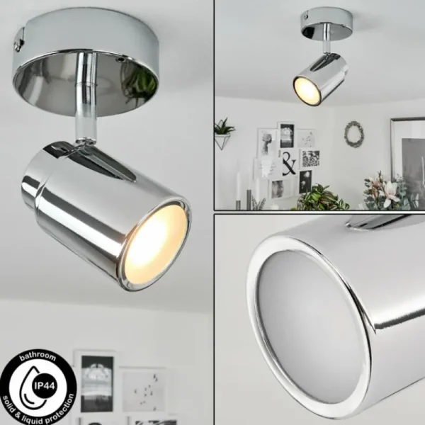 hofstein Plafonnier Douarnenez Chrome, 1 lumière* Lampes Modernes
