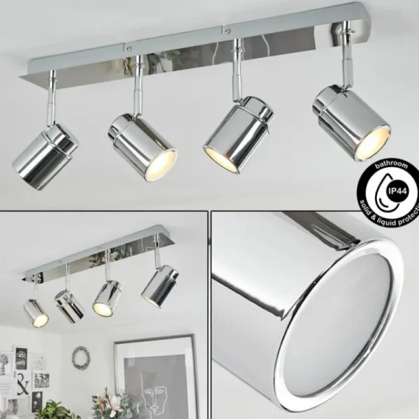 hofstein Plafonnier Douarnenez Chrome, 4 lumières* Lampes Modernes