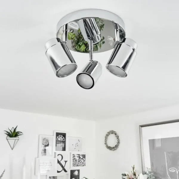 hofstein Plafonnier Douarnenez Chrome, 3 lumières* Lampes Modernes