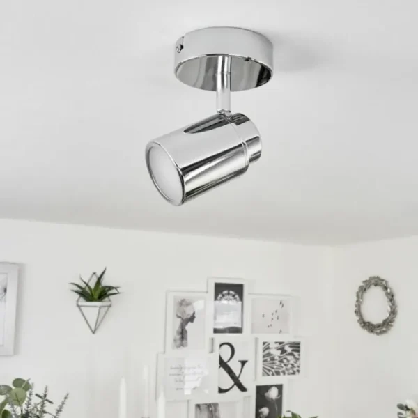 hofstein Plafonnier Douarnenez Chrome, 1 lumière* Lampes Modernes