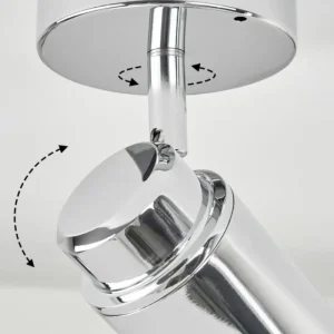 hofstein Plafonnier Douarnenez Chrome, 1 lumière* Lampes Modernes
