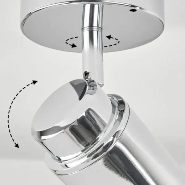 hofstein Plafonnier Douarnenez Chrome, 1 lumière* Lampes Modernes