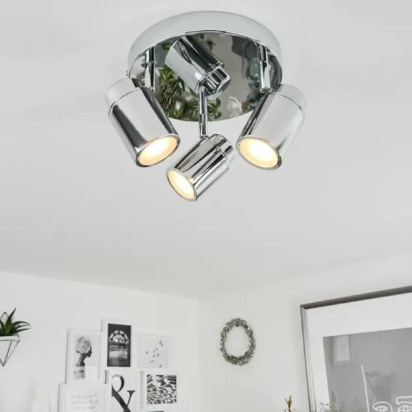 hofstein Plafonnier Douarnenez Chrome, 3 lumières* Lampes Modernes