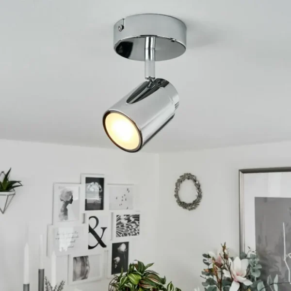 hofstein Plafonnier Douarnenez Chrome, 1 lumière* Lampes Modernes