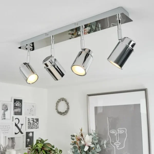 hofstein Plafonnier Douarnenez Chrome, 4 lumières* Lampes Modernes