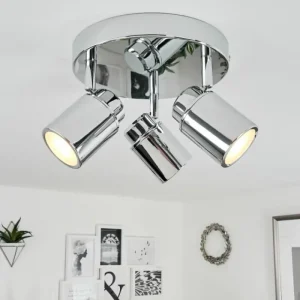hofstein Plafonnier Douarnenez Chrome, 3 lumières* Lampes Modernes