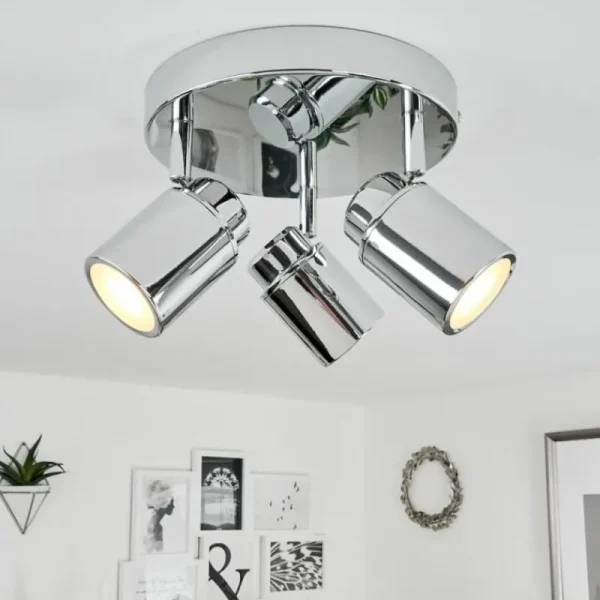 hofstein Plafonnier Douarnenez Chrome, 3 lumières* Lampes Modernes