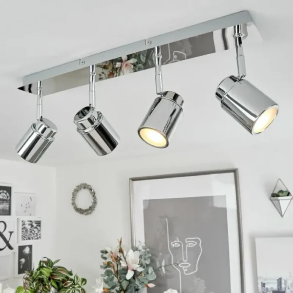 hofstein Plafonnier Douarnenez Chrome, 4 lumières* Lampes Modernes