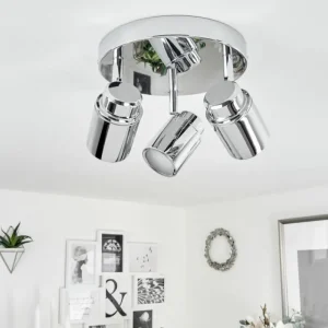 hofstein Plafonnier Douarnenez Chrome, 3 lumières* Lampes Modernes