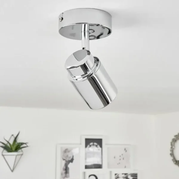 hofstein Plafonnier Douarnenez Chrome, 1 lumière* Lampes Modernes