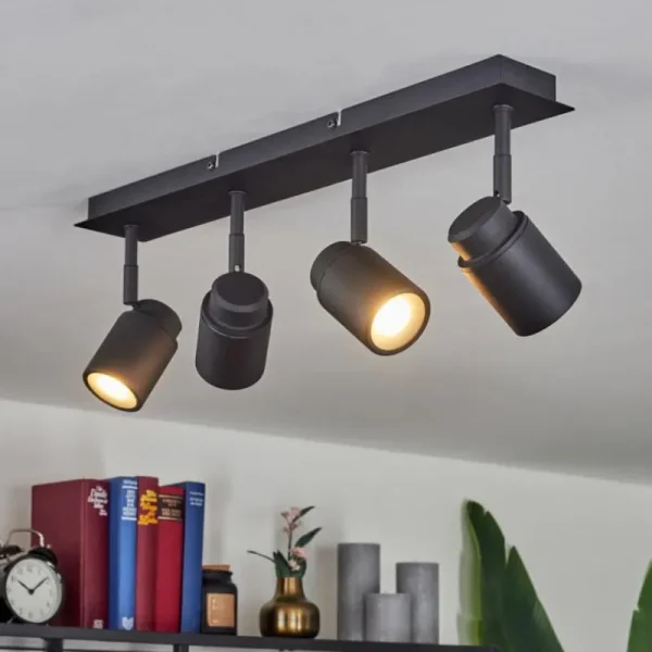 hofstein Plafonnier Douarnenez Noir, 4 lumières* Lampes Modernes