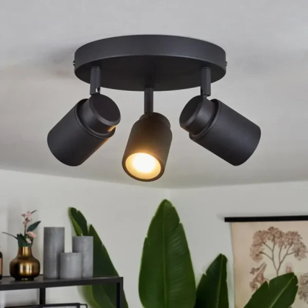hofstein Plafonnier Douarnenez Noir, 3 lumières* Lampes Modernes