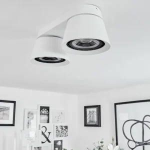 hofstein Plafonnier Especiosa Blanc, 2 lumières* Lampes Modernes
