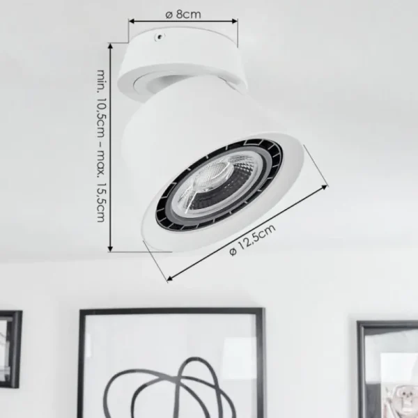 hofstein Plafonnier Especiosa Blanc, 1 lumière* Lampes Modernes