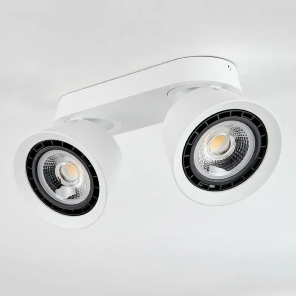 hofstein Plafonnier Especiosa Blanc, 2 lumières* Lampes Modernes