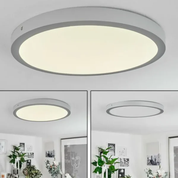 hofstein Plafonnier Finsrud LED Argenté, 1 lumière* Lampes Modernes