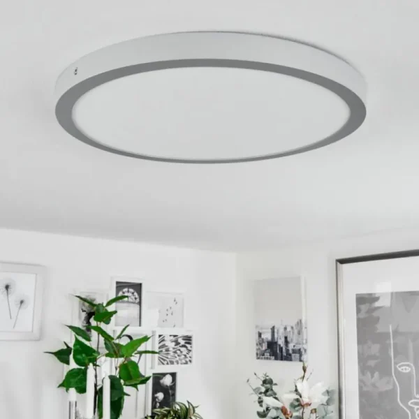 hofstein Plafonnier Finsrud LED Argenté, 1 lumière* Lampes Modernes