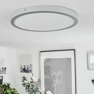hofstein Plafonnier Finsrud LED Argenté, 1 lumière* Lampes Modernes