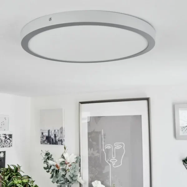 hofstein Plafonnier Finsrud LED Argenté, 1 lumière* Lampes Modernes