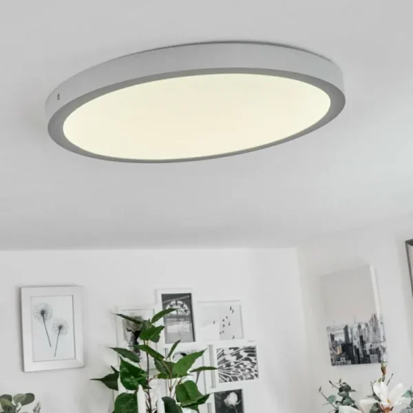 hofstein Plafonnier Finsrud LED Argenté, 1 lumière* Lampes Modernes