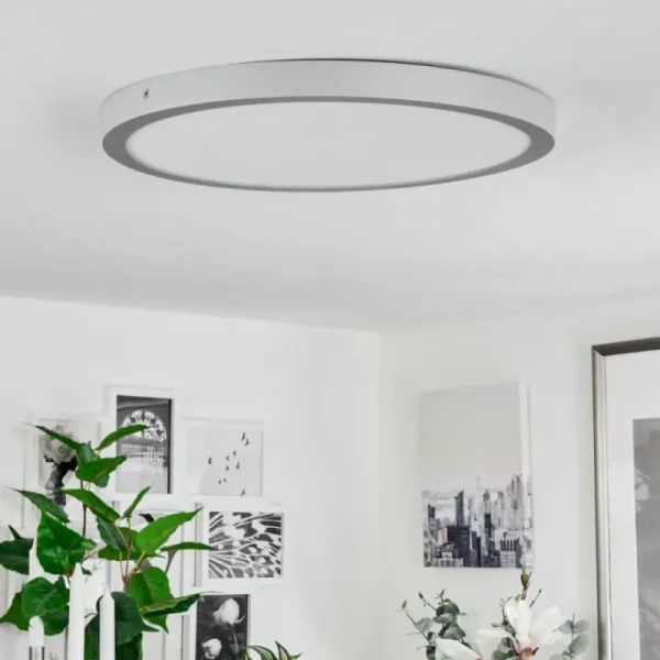 hofstein Plafonnier Finsrud LED Argenté, 1 lumière* Lampes Modernes