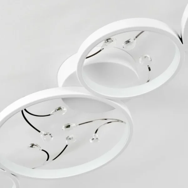 hofstein Plafonnier Fombillou LED Blanc, 1 lumière* Lampes Modernes