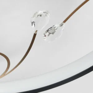 hofstein Plafonnier Fombillou LED Noir, 1 lumière* Lampes Modernes