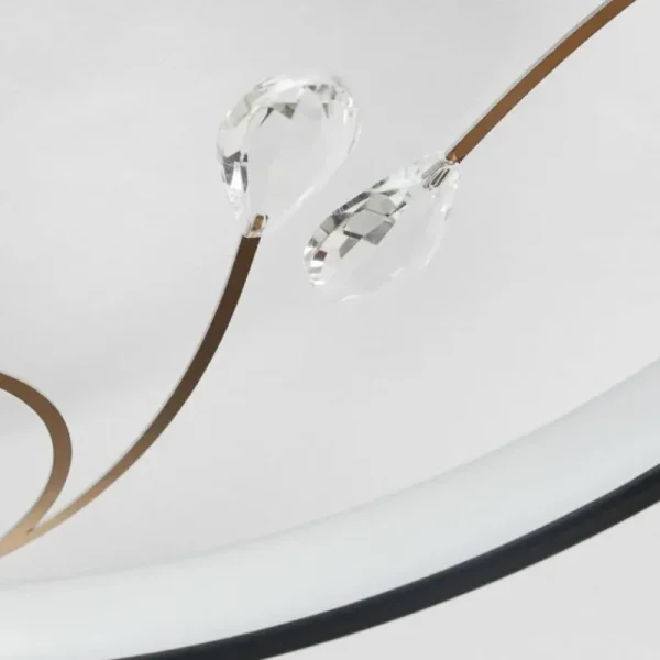 hofstein Plafonnier Fombillou LED Noir, 1 lumière* Lampes Modernes