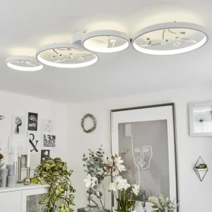 hofstein Plafonnier Fombillou LED Blanc, 1 lumière* Lampes Modernes