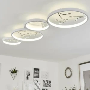 hofstein Plafonnier Fombillou LED Blanc, 1 lumière* Lampes Modernes