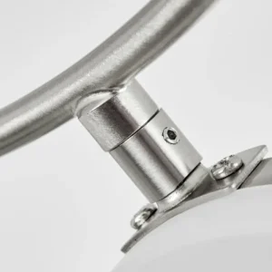 hofstein Plafonnier Frans LED Nickel mat, 1 lumière* Lampes Modernes