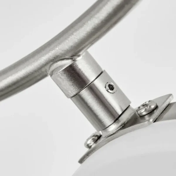 hofstein Plafonnier Frans LED Nickel mat, 1 lumière* Lampes Modernes
