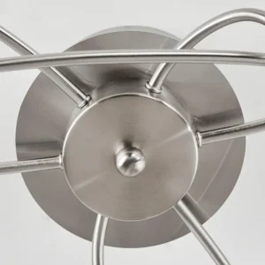 hofstein Plafonnier Frans LED Nickel mat, 1 lumière* Lampes Modernes
